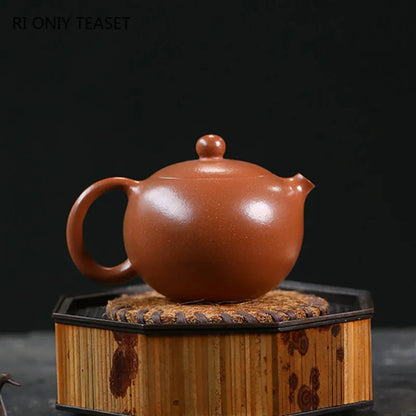 170ml Chinese Yixing Traditional Purple Clay Teapots Beauty Kettle Famous Handmade Xishi Tea Pot Teaware Raw Ore Zisha Tea Set