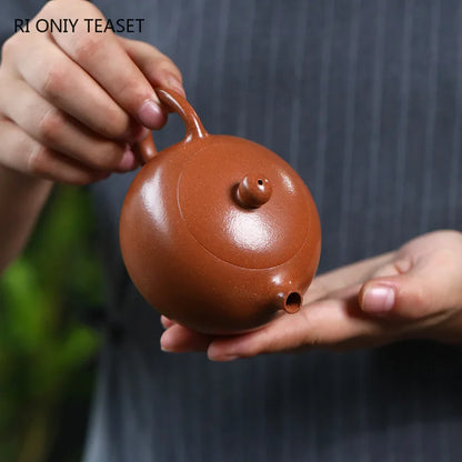 170ml Chinese Yixing Traditional Purple Clay Teapots Beauty Kettle Famous Handmade Xishi Tea Pot Teaware Raw Ore Zisha Tea Set