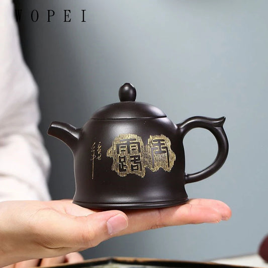 170ml Classic Yixing Purple Clay Teapot Handmade Black Mud Filter Tea Pot Household Zisha Beauty Kettle Chinese Tea Set Gifts