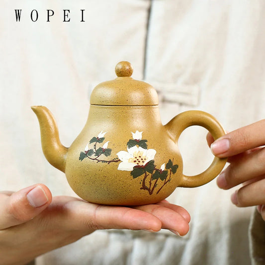 170ml Classic Yixing Purple Clay Teapots Raw Ore Section Mud Filter Tea Pot Home Zisha Beauty Kettle Customized Tea Set Gifts