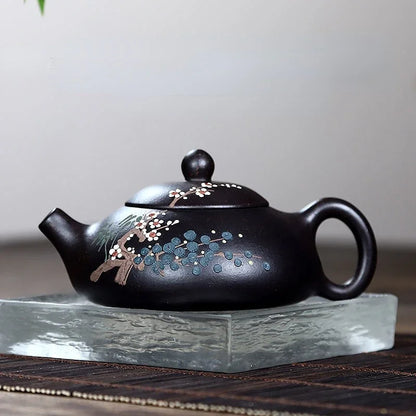 170ml Tradition Teapot Chinese Yixing Purple Clay Tea Pot Home Ball Hole Filter Beauty Kettle Tea Sets Gifts