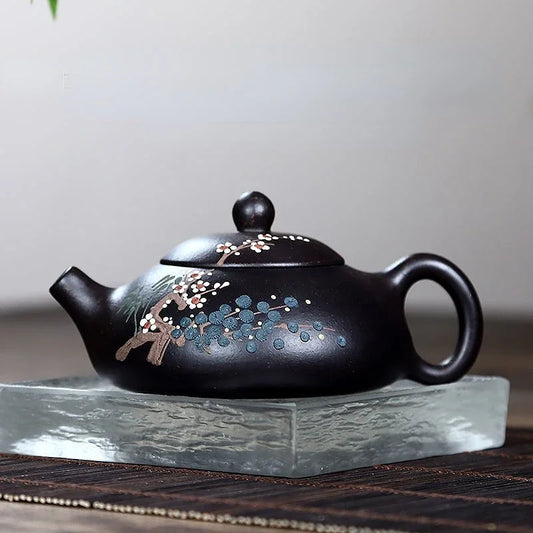 170ml Tradition Teapot Chinese Yixing Purple Clay Tea Pot Home Ball Hole Filter Beauty Kettle Tea Sets Gifts