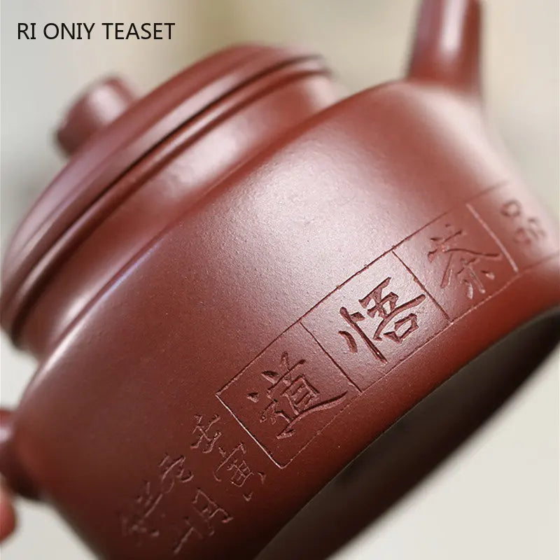 170ml Yixing Authentic Purple Clay Teapots High-end Handmade Tea Pot Raw Ore Dragon Blood Sand Kettle Chinese Zisha Tea Set