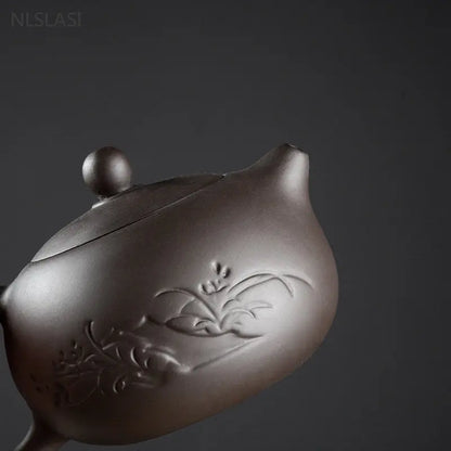 170ml Yixing Purple Clay Xishi Teapot Zhu Mud Ball Hole Filter Beauty Kettle Chinese Zisha Tea Infuser Household Tea Accessories