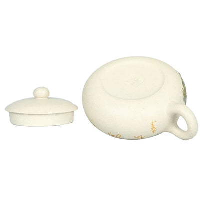 170ml Yixing Purple Sand Pot Pure Handmade Teapot Home Tea Set White Duan Mud Flat Xishi Kungfu Tea Set