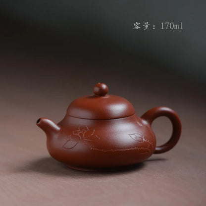 170ml Zisha Teapot Yixing Genuine original purple clay famous master all handmade jade milk teapot Kung Fu tea kettle tea gift