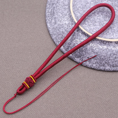 Wholesale 10Pc Nylon Handmade Pineapple Hat Knot Woven Jade Pendant Hand Rope