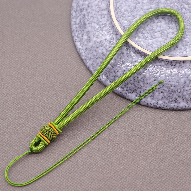 Wholesale 10Pc Nylon Handmade Pineapple Hat Knot Woven Jade Pendant Hand Rope
