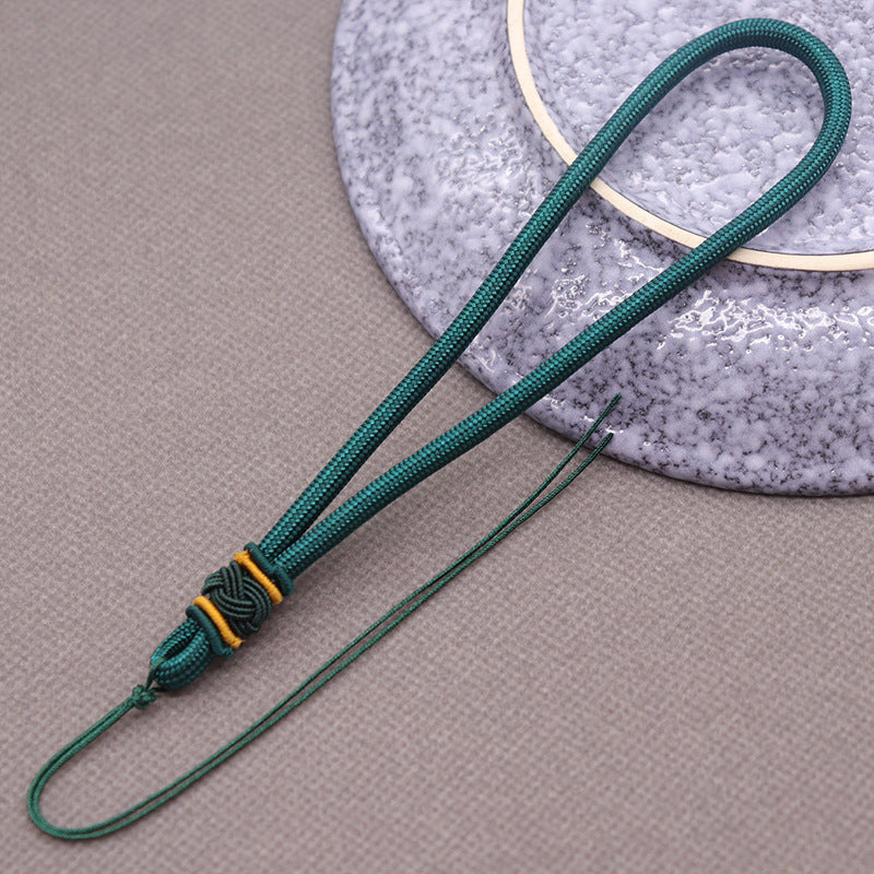 Wholesale 10Pc Nylon Handmade Pineapple Hat Knot Woven Jade Pendant Hand Rope
