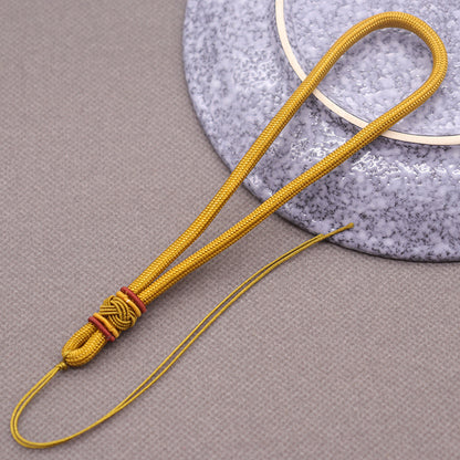 Wholesale 10Pc Nylon Handmade Pineapple Hat Knot Woven Jade Pendant Hand Rope