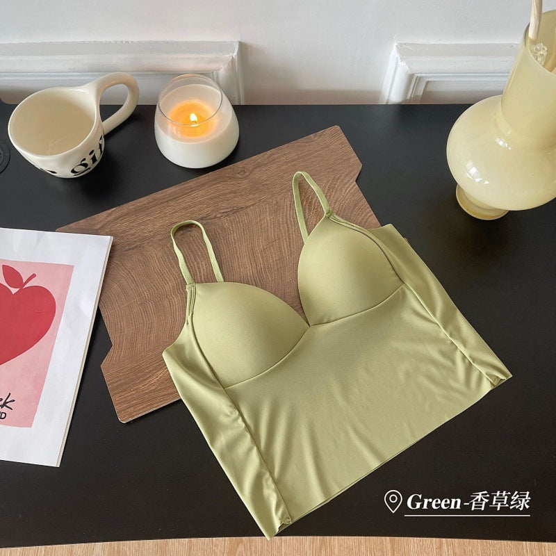 Women Padded Crop Top Bustier Bralette Camisole Tank Top Sexy Yoga Sports Vest