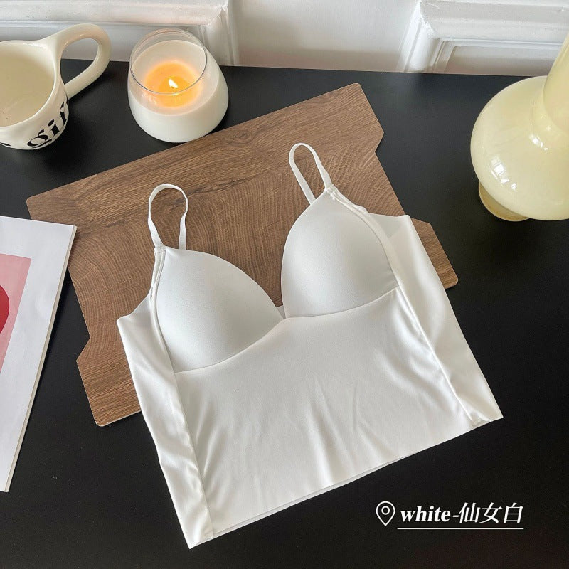 Women Padded Crop Top Bustier Bralette Camisole Tank Top Sexy Yoga Sports Vest