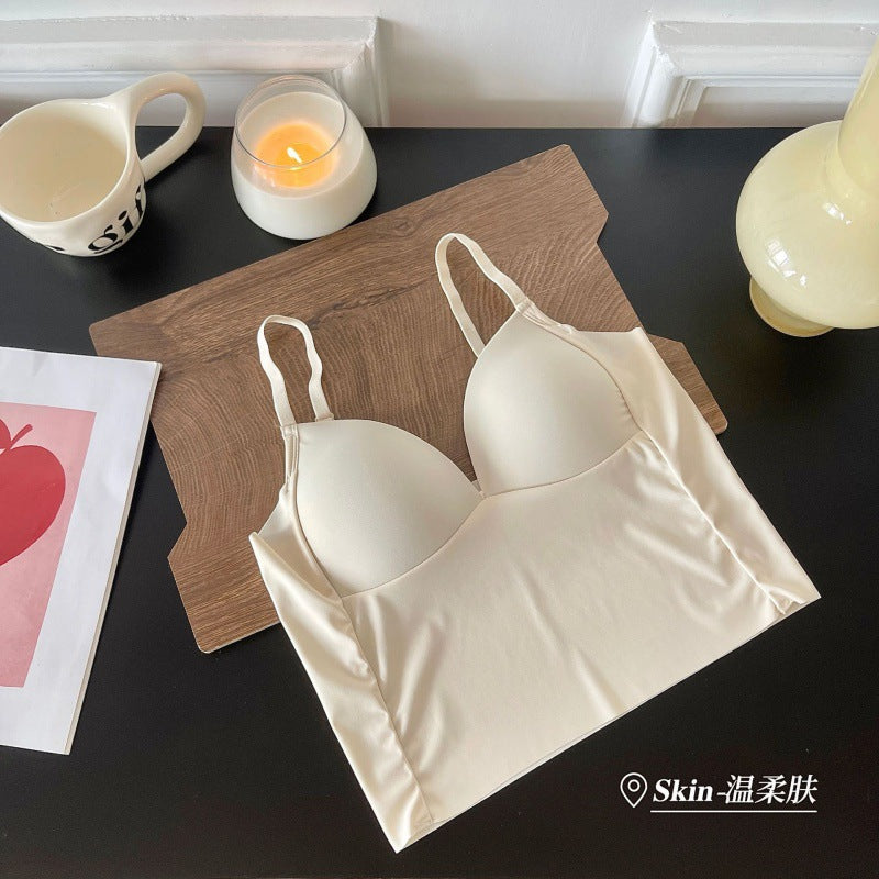 Women Padded Crop Top Bustier Bralette Camisole Tank Top Sexy Yoga Sports Vest