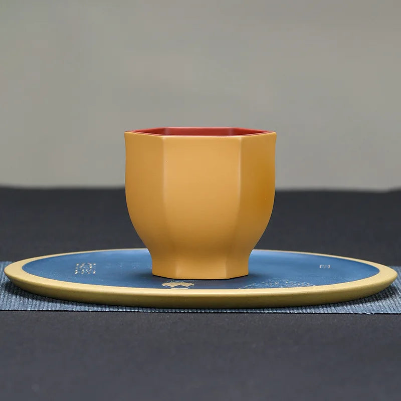 175cc Yixing Zisha Cup Handmade Master Cup Chinese Water Chestnut Cup Teacup Tea Cup Kung Fu Tea Cup Purple Clay Teapot Teaware