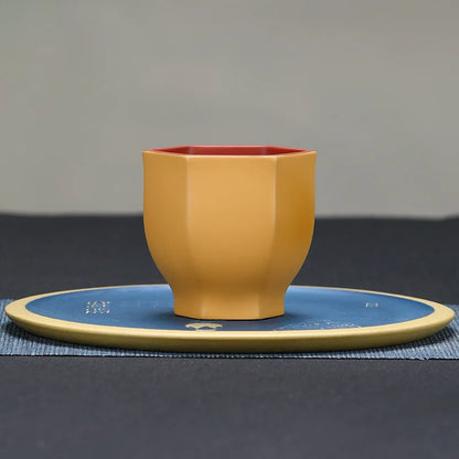 175cc Yixing Zisha Cup Handmade Master Cup Chinese Water Chestnut Cup Teacup Tea Cup Kung Fu Tea Cup Purple Clay Teapot Teaware