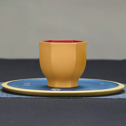 175cc Yixing Zisha Cup Handmade Master Cup Chinese Water Chestnut Cup Teacup Tea Cup Kung Fu Tea Cup Purple Clay Teapot Teaware