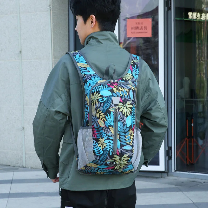 17L Ultralight Foldable Backpack Mountaineering Climbing Cycling Travel Knapsack Hiking Daypack Outdoor Camping Shoulders Bag
