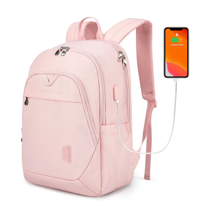 18.5’’ Large Backpacks for Women College Shool bag BAGSMART Notebook Travel Laptop Backpack with USB Charging Port Computer Bag