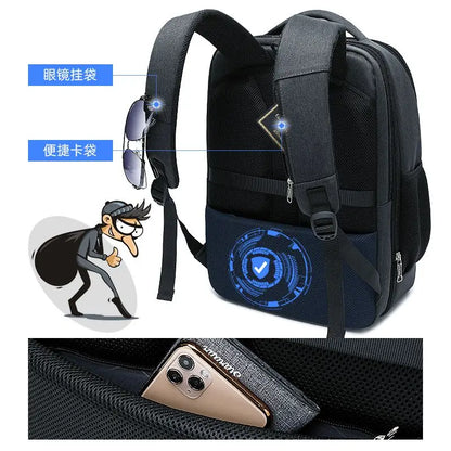 18 Inch Laptop Backpack USB Charging Bags Large Capacity Fashion Men Backpacks School Business Travel Backpack