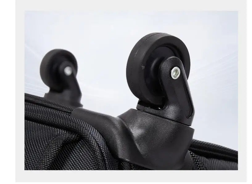 18 Inch Men Carry on hand luggage suitcase Cabin Spinner Suitcase Rolling luggage bag Business Travel Trolley bag with Wheels