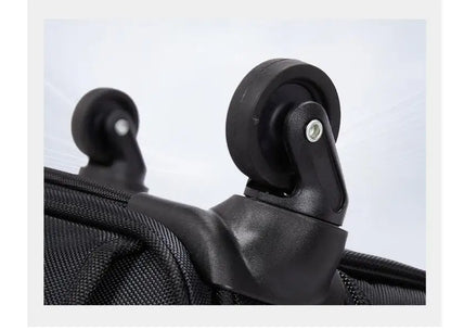 18 Inch Men Carry on hand luggage suitcase Cabin Spinner Suitcase Rolling luggage bag Business Travel Trolley bag with Wheels