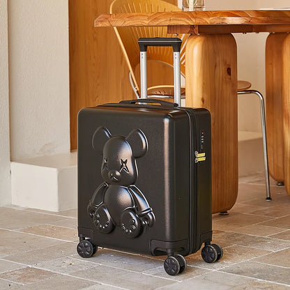 18" Inch Travel Suitcase on wheels Men and Women Universal  Rolling Trolley Luggage Carry-on Makeup Bag Boarding Case