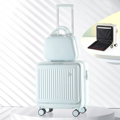 18 Inch Trolley Case Travel Suitcase Boarding Case Mini Password Box Suitcase Portable Universal Wheel Rolling Luggage Bag