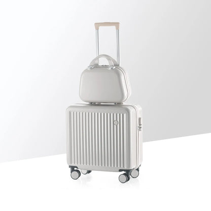 18 Inch Trolley Case Travel Suitcase Boarding Case Mini Password Box Suitcase Portable Universal Wheel Rolling Luggage Bag