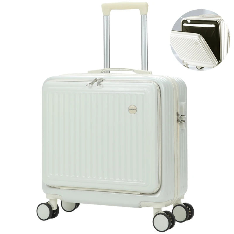 18 Inch Trolley Case Travel Suitcase Boarding Case Mini Password Box Suitcase Portable Universal Wheel Rolling Luggage Bag