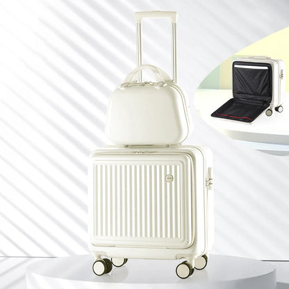 18 Inch Trolley Case Travel Suitcase Boarding Case Mini Password Box Suitcase Portable Universal Wheel Rolling Luggage Bag