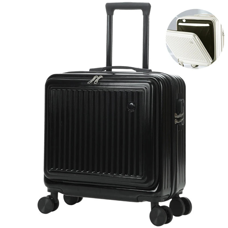 18 Inch Trolley Case Travel Suitcase Boarding Case Mini Password Box Suitcase Portable Universal Wheel Rolling Luggage Bag