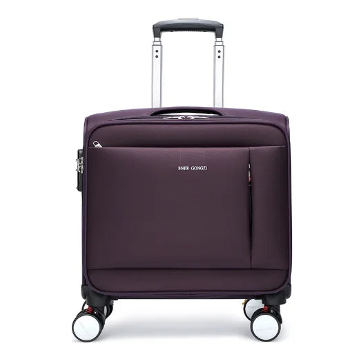 18 Inch Women Under Seat Spinner Suitcase Travel Rolling luggage bag Carry-On Luggage Suitcase Bag Women 18" Travel Trolley Bag