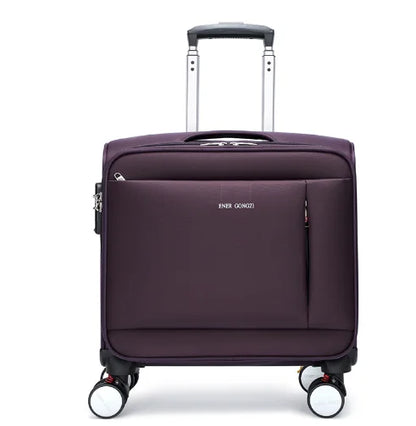 18 Inch Women Under Seat Spinner Suitcase Travel Rolling luggage bag Carry-On Luggage Suitcase Bag Women 18" Travel Trolley Bag