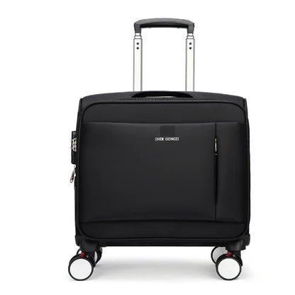 18 Inch Women Under Seat Spinner Suitcase Travel Rolling luggage bag Carry-On Luggage Suitcase Bag Women 18" Travel Trolley Bag
