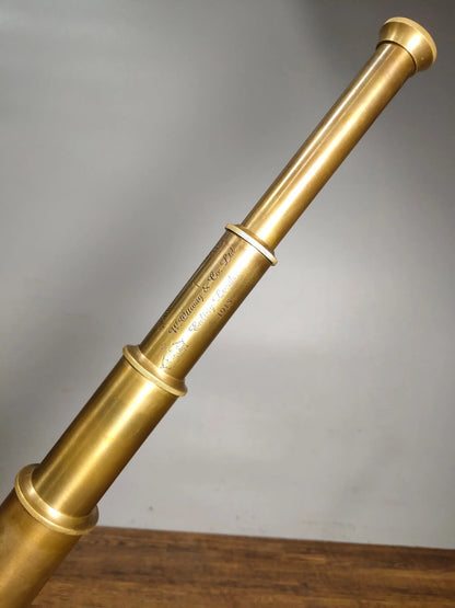 18"Tibetan Temple Collection Old Bronze Cloisonne Telescopic High power Monocular telescope Nautical telescope Normal use