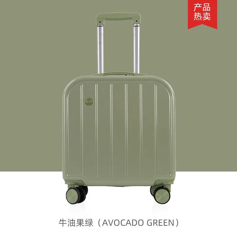 18 inch cabin suitcase, cute small lightweight suitcase fo girls and children, 20 inch trolley suitcase, mother and son suitcase
