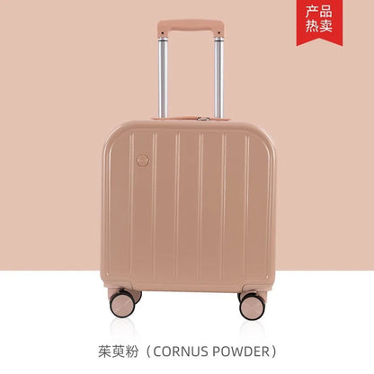 18 inch cabin suitcase, cute small lightweight suitcase fo girls and children, 20 inch trolley suitcase, mother and son suitcase