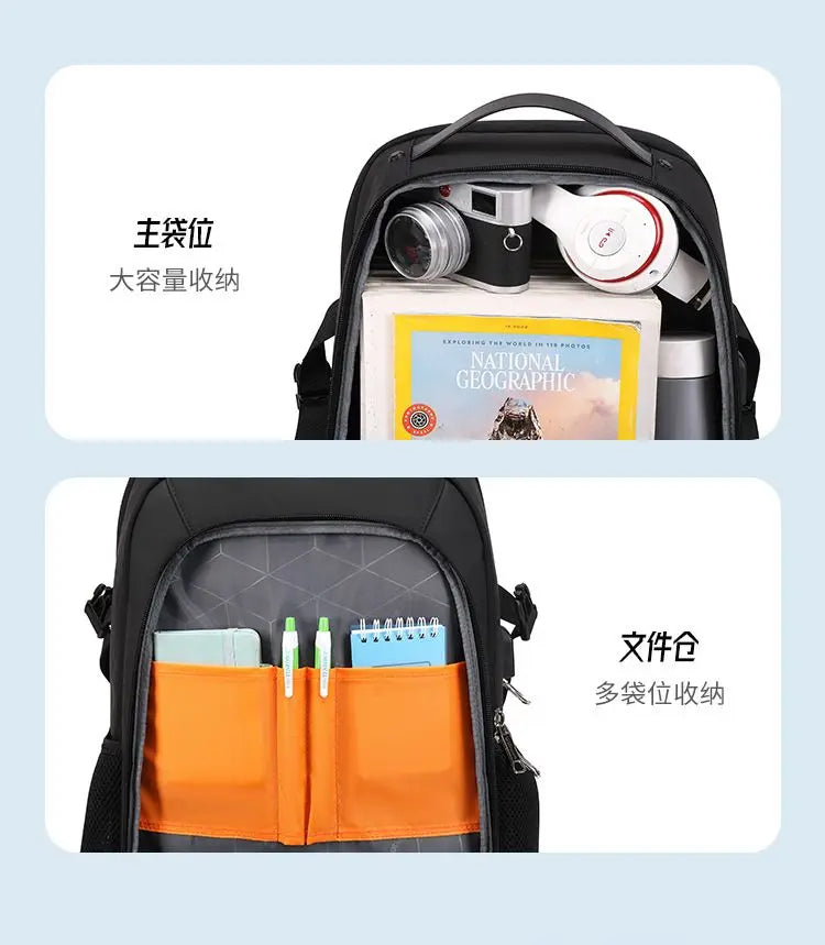 18 inch laptop backpack  For Men Leisure Multi-functional Backpack Large Capacity Business Travel Bag Trend Light Backpack