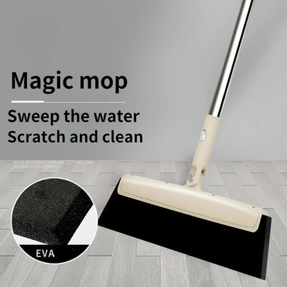 180° Magic Broom Floor Brush Scrub Brush with Adjustable Long Handle Scrubber With Stiff Bristles for Tile Cleaning