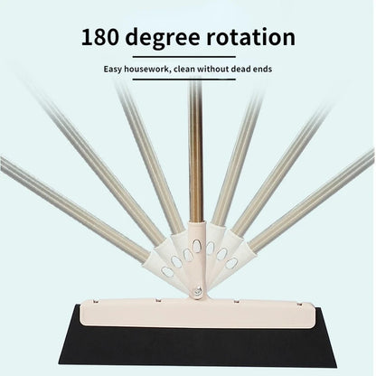 180° Magic Broom Floor Brush Scrub Brush with Adjustable Long Handle Scrubber With Stiff Bristles for Tile Cleaning