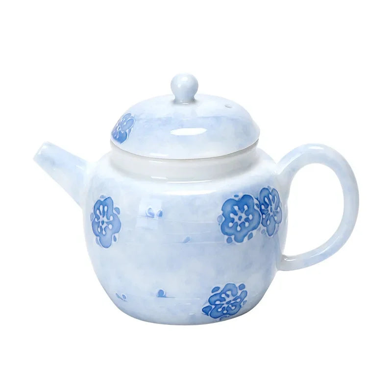 180ML Japanese Ceramic Handmade Teapot Kungfu Tea Set With Ball Infuser Single Teapot