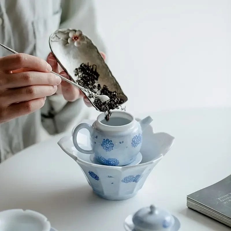 180ML Japanese Ceramic Handmade Teapot Kungfu Tea Set With Ball Infuser Single Teapot