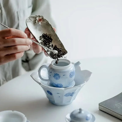 180ML Japanese Ceramic Handmade Teapot Kungfu Tea Set With Ball Infuser Single Teapot