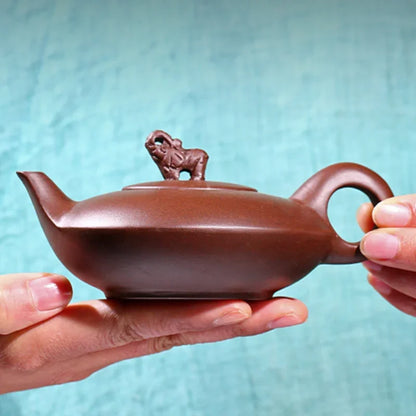 180ML Yixing Purple Clay Teapot Zisha Elephant Tea Pot Handmade Kung Fu Tea Set Teaware