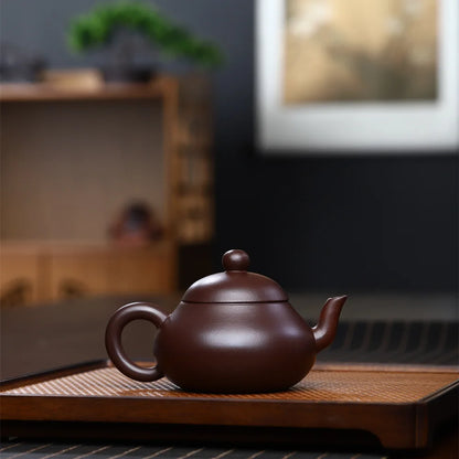 180cc Classic Yixing Purple Clay Tea Pot Zhu Mud 7 Hole Filter Beauty Kettle Handmade Custom Teapot Chinese Zisha Tea Infuser