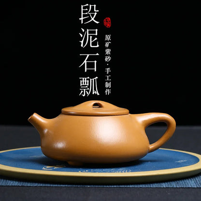 180cc Classic Yixing Purple Clay Teapot Handmade Section Mud Xishi Pot Zisha Filter Beauty Kettle Chinese Tea Set Accessories