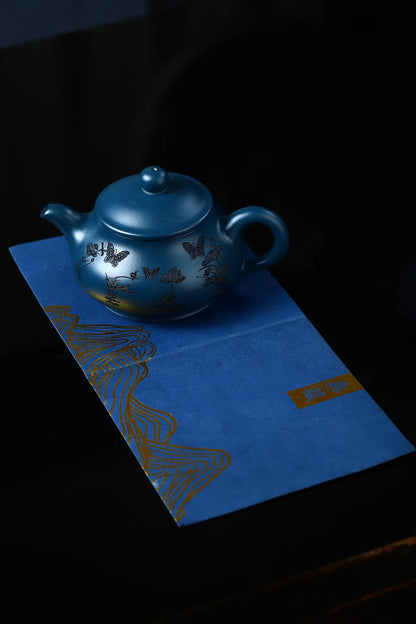 180cc Real Handmade Yixing Teapot Azure Clay Xishi Pot Chinese Kettle Kung Fu Zisha Tea Set Pure Teaware