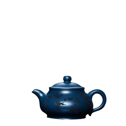 180cc Real Handmade Yixing Teapot Azure Clay Xishi Pot Chinese Kettle Kung Fu Zisha Tea Set Pure Teaware