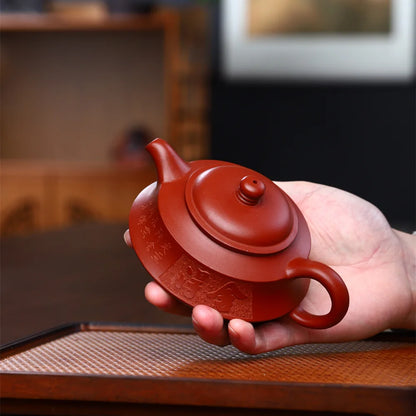 180cc Traditional Yixing Handmade Purple Clay Teapots Raw Ore Dahongpao Mud Tea Pot Kettle Chinese Zisha Teaware Tea Set