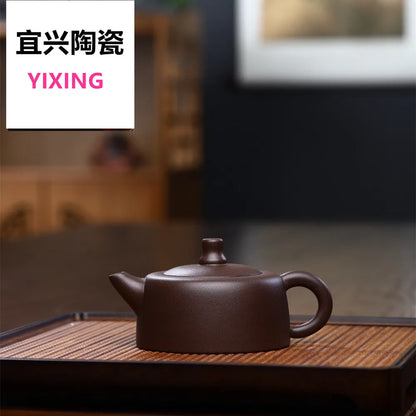 180cc Yixing Purple Clay Teapot Master Hand Carved Peony Tea Pot Filter Kettle Chinese Authentic Zisha Tea Set 150ml Puer Teapot